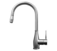 PRONTA CONSEGNA - Elleci Miscelatore monocomando con canna girevole e doccetta estraibile NEVA MIKNEVIN finitura IN inox