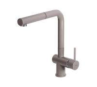 PRONTA CONSEGNA - Elleci Miscelatore monocomando con canna girevole e doccetta estraibile STREAM PLUS MGKSTP43 finitura G43 tortora