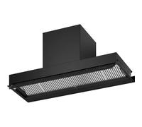 PRONTA CONSEGNA - Faber Cappa da incasso IN-NOVA ZERO DRIP LITE A90 BK 305.0704.150 finitura inox e vetro nero da 90 cm