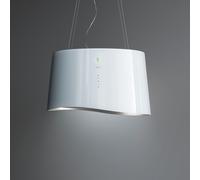 PRONTA CONSEGNA - Falmec Cappa a isola Mare E.ion finitura vetro bianco da 66 cm