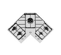 PRONTA CONSEGNA - Foster Piano cottura a gas ad angolo 7038 052 finitura acciaio inox da 83x83 cm