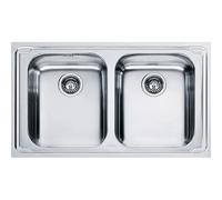 PRONTA CONSEGNA - Franke Lavello due vasche Logica Line LLL 620-L 101.0153.297 finitura dekor da 86x50 cm
