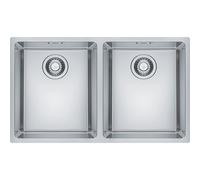 Franke Maris MRX 220-34-34 - Lavello a incasso, Rettangolare, Acciaio inossidabile, 2 ciotole, Rettangolare,