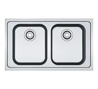 PRONTA CONSEGNA - Franke Lavello due vasche Smart SRX 620-86 101.0356.666 finitura inox satinato da 86x50 cm