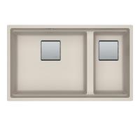 PRONTA CONSEGNA - Franke Lavello due vasche Vasche Kubus 2 Sottotop KNG 120 125.0529.858 finitura fragranite sahara da 72x42 cm