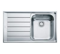 PRONTA CONSEGNA - Franke Lavello una vasca con gocciolatoio a sinistra Neptune NEX 611 101.0040.732 finitura inox satinato da 86x51 cm
