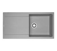 PRONTA CONSEGNA - Franke Lavello una vasca con gocciolatoio Maris MRG 611-L 114.0066.570 finitura fragranite stone grey da 97x50 cm
