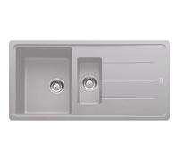 PRONTA CONSEGNA - Franke Lavello una vasca con vaschetta e gocciolatoio Boston BFG 651 114.0276.135 finitura fragranite alluminio da 97x50 cm