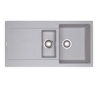 PRONTA CONSEGNA - Franke: Lavello una vasca con vaschetta e gocciolatoio Maris MRG 651 114.0150.193 finitura fragranite alluminio da 97x50 cm