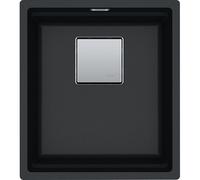 PRONTA CONSEGNA - Franke Lavello una vasca Vasche Kubus 2 Sottotop KNG 110-37 125.0529.308 finitura fragranite nero da 37x42 cm