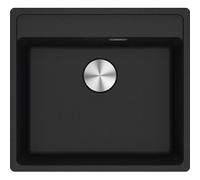 PRONTA CONSEGNA - Franke Lavello una vasca Vasche Sopratop Maris MRG 610-52 TL 114.0661.643 finitura fragranite nero da 56x51 cm