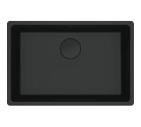 PRONTA CONSEGNA - Franke Lavello una vasca Vasche Sottotop Maris MRG 110-62 125.0686.723 finitura fragranite black matt da 65.3x43.3 cm