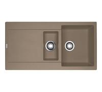 PRONTA CONSEGNA - Franke MX Lavello una vasca con vaschetta e gocciolatoio Maris MRG 651 114.0490.331 finitura fragranite oyster da 97x50 cm