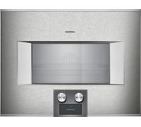 PRONTA CONSEGNA - Gaggenau Forno combinato a vapore con comandi in basso e cerniere a destra da incasso BS474112 finitura inox da 60 cm