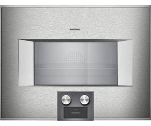 PRONTA CONSEGNA - Gaggenau Forno combinato a vapore con comandi in basso e cerniere a destra da incasso BS474112 finitura inox da 60 cm