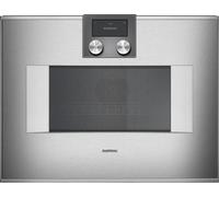 PRONTA CONSEGNA - Gaggenau Forno combinato microonde con comandi in alto e cerniere a destra BM450110 finitura inox da 60 cm