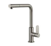 PRONTA CONSEGNA - Gessi Miscelatore monocomando con doccetta estraibile Acciaio Collection 60537 239 finitura Steel Brushed