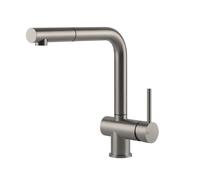Gessi Miscelatore monocomando con doccetta estraibile Acciaio Collection 60598 239 finitura Steel Brushed