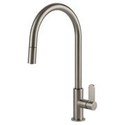 PRONTA CONSEGNA - Gessi Miscelatore monocomando con doccetta estraibile Helium Collection 60077 149 finitura Finox
