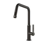 PRONTA CONSEGNA - Gessi Miscelatore monocomando con doccetta estraibile Officine - Gessi 60053 707 finitura Black Metal Brushed - VOUCHER 20% NEL CARRELLO FINO AL 13/05