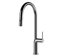 GESSI Miscelatore Monocomando, Modello STELO COLLECTION, Doccetta Estraibile, Cromato - 60303.031 - RICHIEDERE PREVENTIVO