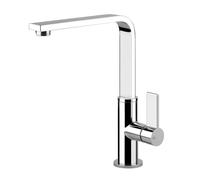 Gessi 17015 031 Miscelatore monocomando con canna girevole. Foro per miscelatore 33,5mm Angolo di rotazione 360, Finitura Cromo