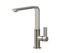 Gessi HELIUM Girevole Finox Brushed Nickel - 17015#149 Miscelatore Lavello | Nichel Spazzolato Finox, Canna girevole 360Â°, Portata regolabile