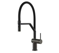 PRONTA CONSEGNA - Gessi Miscelatore semi pro monocomando con doccetta estraibile Inedito Collection 60429 707 finitura Black Metal Brushed PVD