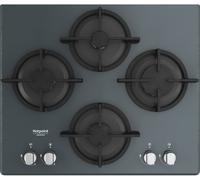 PRONTA CONSEGNA - Hotpoint Piano cottura a gas Diamond HAGD 61S/MR finitura vetro specchio da 60 cm