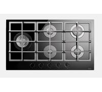 PRONTA CONSEGNA - Ilve Piano cottura a gas Professional Plus HCG90SCK in vetro temperato nero da 90 cm