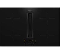 PRONTA CONSEGNA - Miele Piano cottura a induzione con cappa integrata KMDA 7272 FL-U in vetroceramica nero da 80 cm
