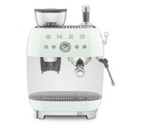 PRONTA CONSEGNA - PROMO MAGGIO - Smeg Macchina da caffè espresso manuale con macinacaffè EGF03PGEU finitura verde pastello - IN PROMOZIONE FINO AL 18/05
