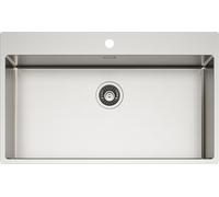PRONTA CONSEGNA - Schock Lavello una vasca NEW TECHNICK PLUS N100 XXL TECPN100XXL finitura inox spazzolato da 85x51 cm