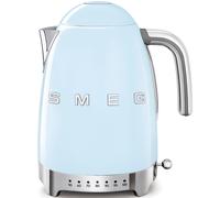 PRONTA CONSEGNA - Smeg Bollitore elettronico a temperatura variabile KLF04PBEU finitura azzurro con logo Smeg 3D