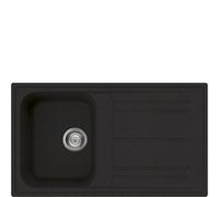 PRONTA CONSEGNA - Smeg Lavello ad una vasca con gocciolatoio LZ861A2 finitura antracite da 86 cm