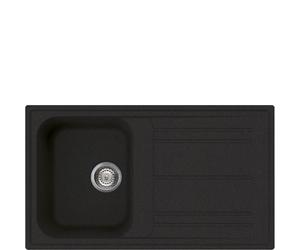 PRONTA CONSEGNA - Smeg Lavello una vasca con gocciolatoio LZ861A2 finitura antracite da 86 cm
