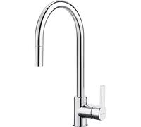 Smeg Rubinetto Miscelatore a Leva con doccetta estraibile MID2CR 44,8 cm Cromato