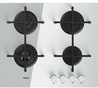 PRONTA CONSEGNA - Whirlpool Piano cottura a gas GOA 6423/WH finitura vetro bianco da 59 cm