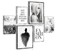 Pronta da appendere - Set di adesivi da parete alla moda - soggiorno, camera da letto, corridoio - Made in Germany - N002163a