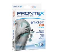 Protex Arnica Pad Cerotti Dolori Articolari Muscolari Mestruali Spalla Collo Gambe Addome Misura 9 x 14 cm, 6 Cerotti