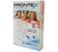 Safety CEROTTO PRONTEX WHITE STRIPS ASTUCCIO 20 PEZZI 3 FORMATI ASSORTITI