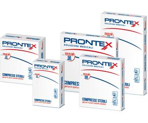 prontex garza compressa 12/8 20x20cm 50 pezzi