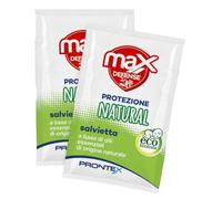 Prontex Max Defense - Protezione Anti Zanzare Natural Salvettine, 6 Salviette