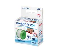 Prontex Silk - Cerotto in seta artificiale per pelli delicate, 1 rocchetto da 2,5 cm x 5 m