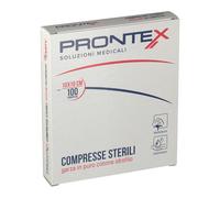 Prontex Softex - Compresse sterili in garza di cotone per la medicazione, 100 pezzi da 10 x 10 cm
