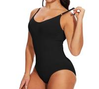 Prontiaduscire Body Modellante Donna Bodysuit Pancia Contenitivo - 134R1 Nero 3XL
