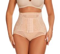 Prontiaduscire Mutande Contenitive Pancera Contenitiva Donna Vita Alta Guaina Body Modellante Traspirante - 030R1 Beige 3XL