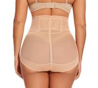 Prontiaduscire Mutande Contenitive Pancera Contenitiva Donna Vita Alta Guaina Body Modellante Traspirante - 030R2 Beige 3XL