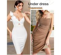 Prontiaduscire Sottogonna Contenitiva Gonna Modellante Carne Donna Senza Cuciture Vita Alta - 171R1 Beige M