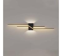 Prontine murale Moderna, luci da Parete Lampada da Parete lineare Interno modalità a 3 Colori Verso l'Alto luci da Parete in Alluminio Creativo Moderno (Scuro, Grande)